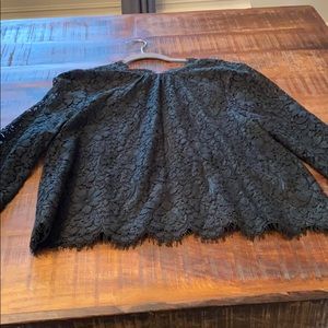 Joie beautiful top. Button back, dark green.